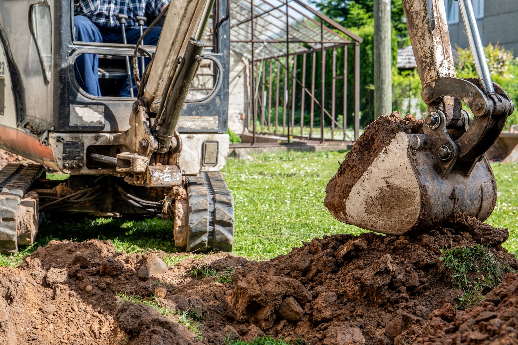 Seasonal garden maintenance work